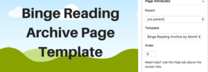 Binge Reading Archive Page Template Banner